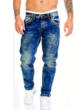 vlovelawMen's Casual Distressed Skinny Jeans, Street Style Stretch Jeans