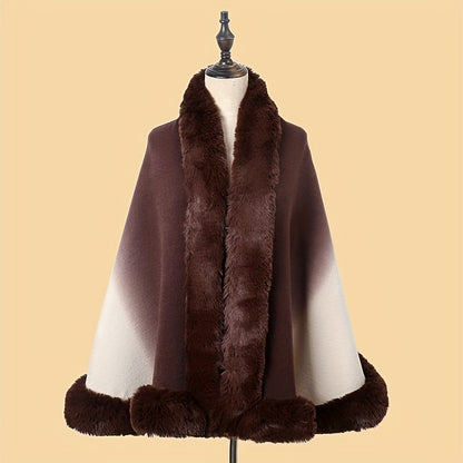 65.02cmX165.0cm Imitation Rabbit Fur Shawl Scarf Collar Imitation Cashmere Cloak Winter Cold And Warm Shawl Wrap