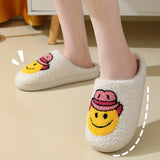 Halloween Winter Home Slippers, Soft Sole Bedroom Plush Lined Cozy Shoes, Round Toe Non-slip Floor Mute Slippers, Winter & Autumn