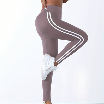 vlovelaw  Slim & Sculpt Your Butt With Solid Color Cropped Yoga Leggings - Sports Fitness, Running & High Stretchy Pants!