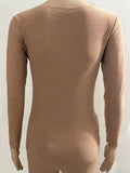 Seamless Thermal Underwear Set, Long Sleeve Crew Neck Tops & Pants, Women's Loungewear & Underwear