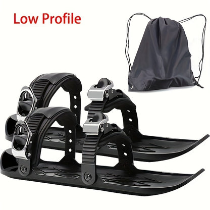 Mini Skiing & Skating Snow Shoes, Adjustable Mini Skiing Sled, Small Snowboard, Sports Skiing Boots