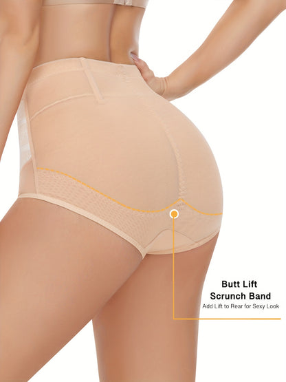 Firm Tummy Control Mesh Corset Panties - Seamless Butt Lift & Shape - Comfortable Womens Shapewear Underwear for All-Day Confidence