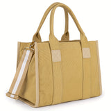 Chic Camo Canvas Tote Bag - Versatile Crossbody with Adjustable Strap for Daily Use & Casual Outings