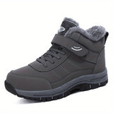 Men's Thermal Hiking Snow Boots: Windproof, TPR Traction, Comfortable Cotton Lining, Ankle Boot for All Weather Conditions