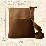 1pc Large Capacity Top Grain Cowhide Shoulder Bag - Stylish Daily Commute Sling Bag with Adjustable Strap - Light Brown, Casual, Perfect for Work or School