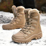 Men's Thermal Mid-Calf Snow Boots with TPR Traction, Plush Comfort Lining, and Windproof Durability for Winter Sports