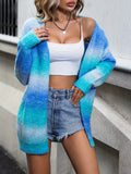 vlovelaw Tie Dye Open Front Cardigan, Casual Long Sleeve Cardigan For Spring & Fall, Women's Clothing