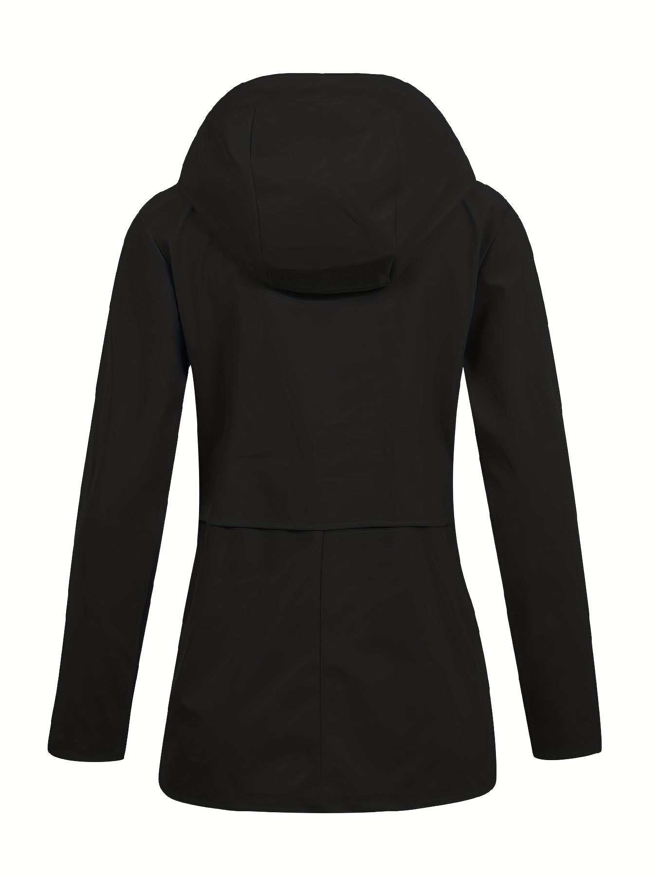 vlovelaw  Drawstring Hooded Jacket, Casual Button Front Long Sleeve Outerwear, Women's Clothing