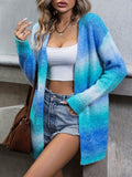 vlovelaw Tie Dye Open Front Cardigan, Casual Long Sleeve Cardigan For Spring & Fall, Women's Clothing