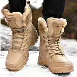 Men's Thermal Mid-Calf Snow Boots with TPR Traction, Plush Comfort Lining, and Windproof Durability for Winter Sports