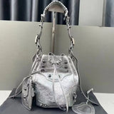 Lady Fashion Bags Shopping Shoulder Designer Totes Cross Body Half Moon Luxury Leather Claic Retro Purse Hourglass bucket bag Locomotive Wallets Men's Handle Square