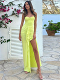 Ruched Asymmetrical Strapless Dress, Elegant Sleeveless Dress For Party & Banquet, Women's Clothing