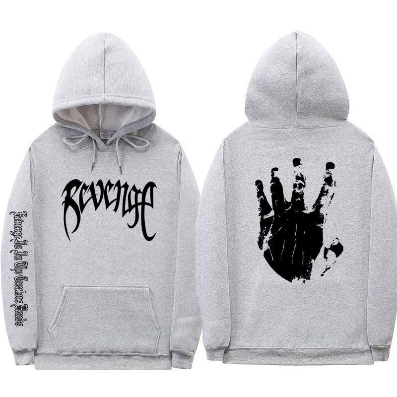 VLOVELAW Xxxtentacion Men's and Women's Threaded Cuff Hooded Sweater, 2025 Street Revenge Hoodie Sweatshirt