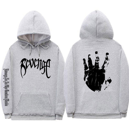 VLOVELAW Xxxtentacion Men's and Women's Threaded Cuff Hooded Sweater, 2025 Street Revenge Hoodie Sweatshirt