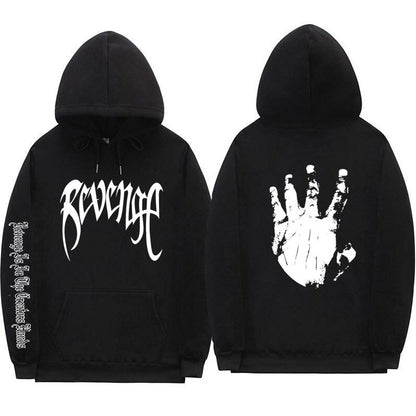 VLOVELAW Xxxtentacion Men's and Women's Threaded Cuff Hooded Sweater, 2025 Street Revenge Hoodie Sweatshirt