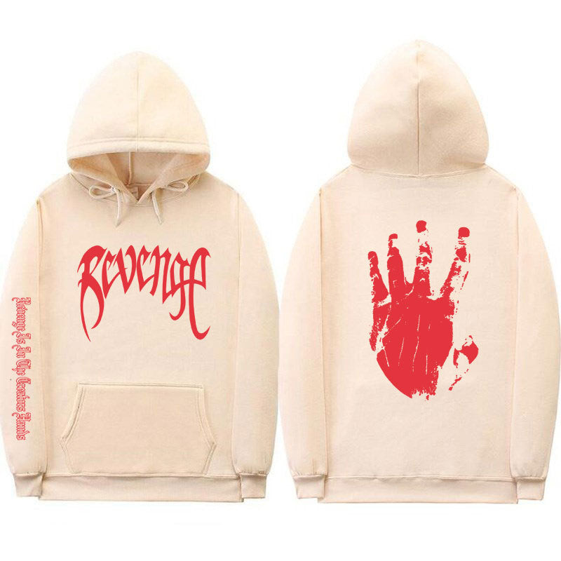 VLOVELAW Xxxtentacion Men's and Women's Threaded Cuff Hooded Sweater, 2025 Street Revenge Hoodie Sweatshirt