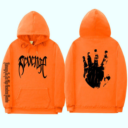 VLOVELAW Xxxtentacion Men's and Women's Threaded Cuff Hooded Sweater, 2025 Street Revenge Hoodie Sweatshirt