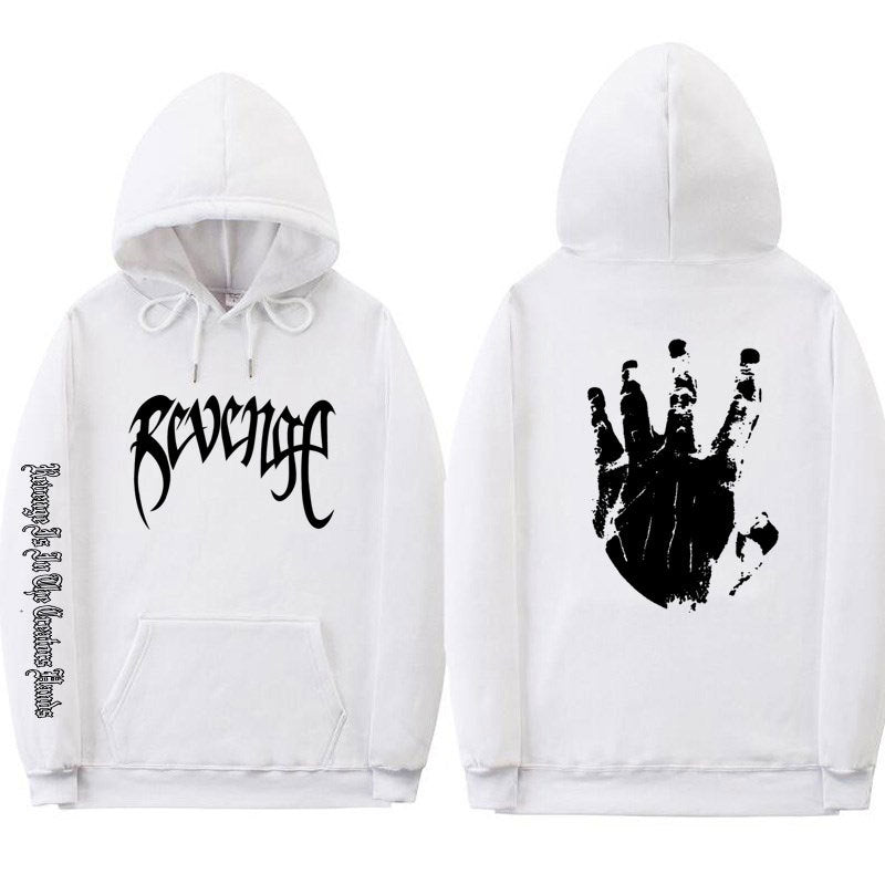 VLOVELAW Xxxtentacion Men's and Women's Threaded Cuff Hooded Sweater, 2025 Street Revenge Hoodie Sweatshirt