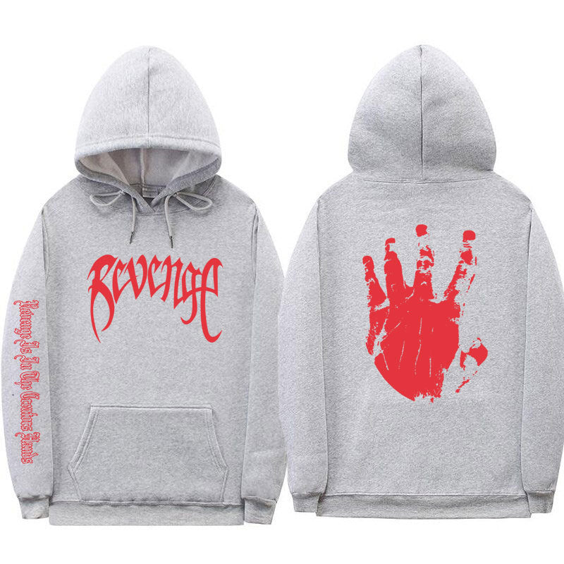 VLOVELAW Xxxtentacion Men's and Women's Threaded Cuff Hooded Sweater, 2025 Street Revenge Hoodie Sweatshirt