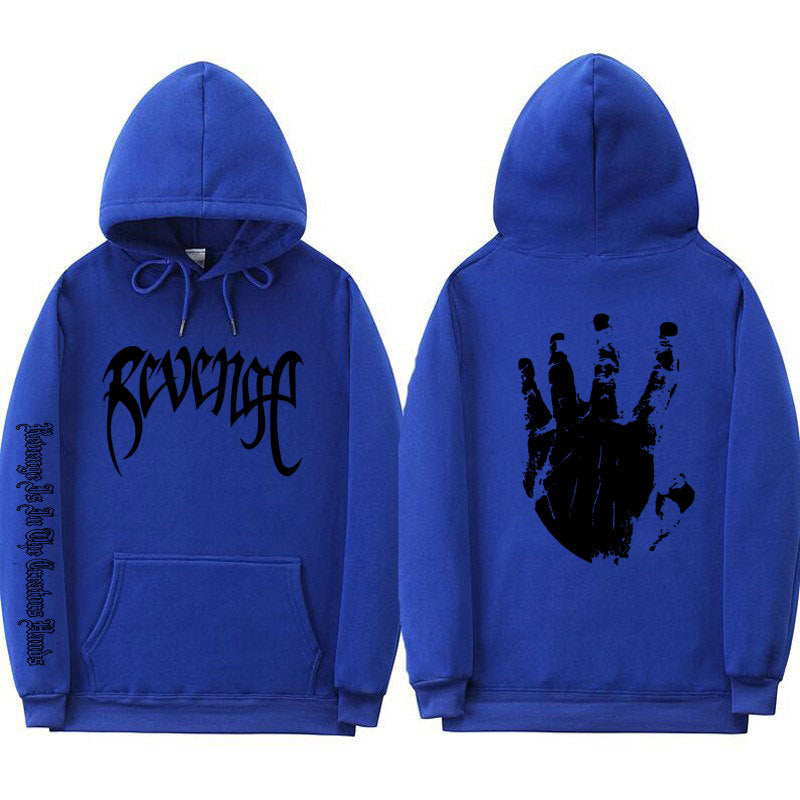 VLOVELAW Xxxtentacion Men's and Women's Threaded Cuff Hooded Sweater, 2025 Street Revenge Hoodie Sweatshirt