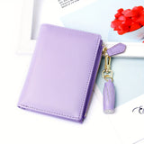 Stylish Slim Bifold Womens Wallet - Compact Coin Purse with Secure Zipper & ID Slot - Lightweight & Convenient Design