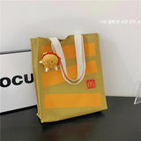 McDonald's Bag Wholesale  New Letter Printing Paper Bag Backpack Personality College Student Shoulder Bag Foreign Trade