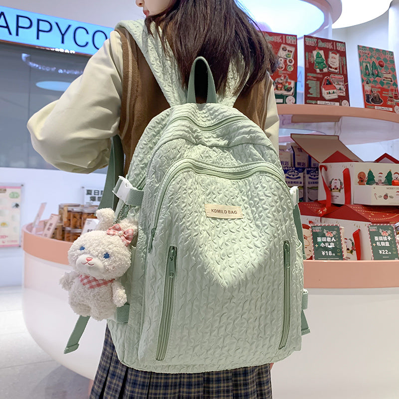 Schoolbag Female College Student Niche Design Japanese Girl Backpack Middle School Student Junior High School Student Large-Capacity Backpack