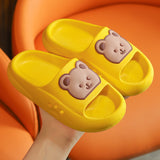 VLOVELAW Poop Feeling Cartoon Children Slippers Summer Outdoor Bathroom Bath Baby Indoor Home Cute Non-Slip Slippers