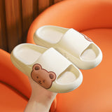 VLOVELAW Poop Feeling Cartoon Children Slippers Summer Outdoor Bathroom Bath Baby Indoor Home Cute Non-Slip Slippers