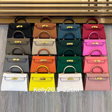 vlovelaw Candy Color Kelly Bag 25cm Women's Handbag Kelly Bag Shoulder Crossbody Women's Bag Women's Bag