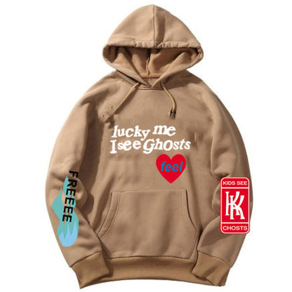 VLOVELAW KANYE WEST Kanye album KIDS SEE GHOSTS FREEEE HOODIE print sweater hoodie