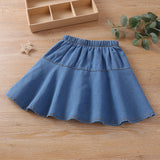 VLOVELAW Spring Girls' Denim Skirt Fashion Blue  New Korean Style Little Girl Skirt Girl's Princess Dress