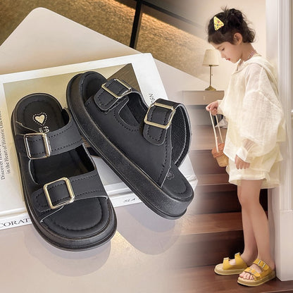 VLOVELAW Children Outerwear Slippers Birkenstock  Summer New Girls' Korean Style Slippers Princess Shoes Boys' Sandals