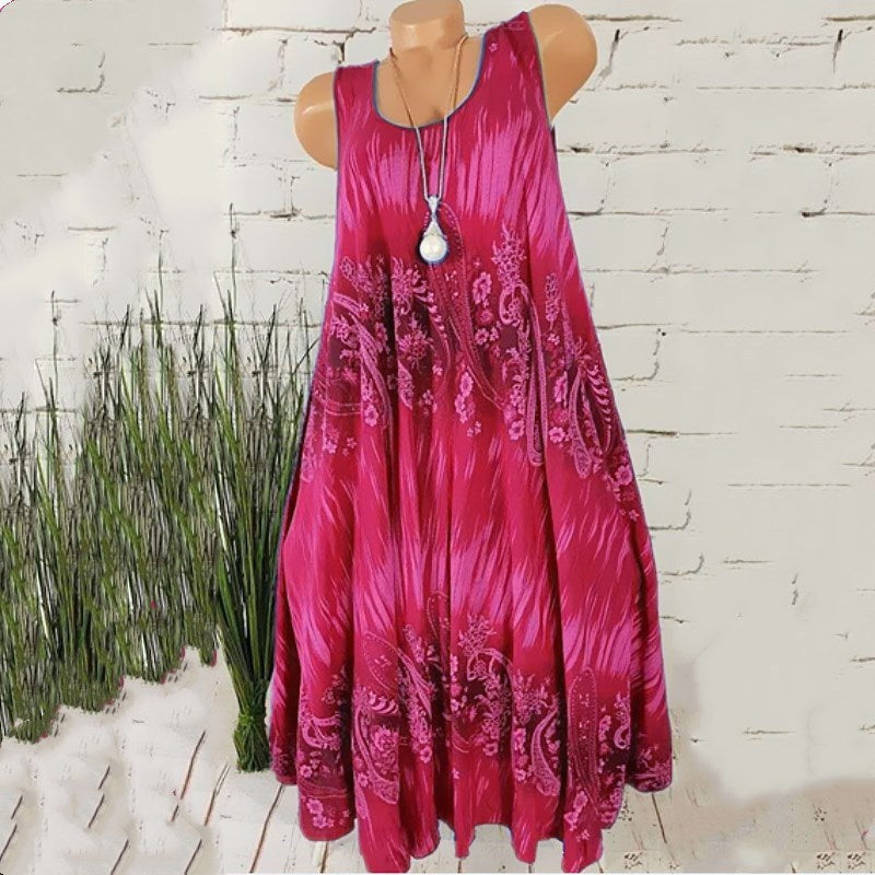 VLOVELAW EBay Wish  Summer Hot Products European and American Fashion Women's Wear Digital Printing Dress in Stock!