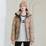 European and American cotton-padded clothes women's short winter 2023 new cotton-padded clothes fashion straps bread clothes thickened cotton-padded jacket