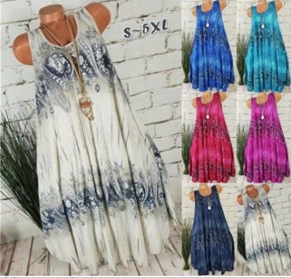 VLOVELAW EBay Wish  Summer Hot Products European and American Fashion Women's Wear Digital Printing Dress in Stock!