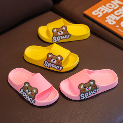 VLOVELAW [Non-Slip Soft Bottom] Adult Parent-Child Sandals Summer Boys Girls Indoor Bathroom Bath Cartoon Cute Slippers