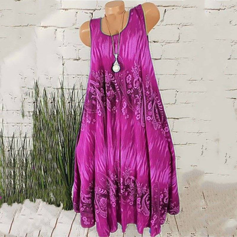 VLOVELAW EBay Wish  Summer Hot Products European and American Fashion Women's Wear Digital Printing Dress in Stock!