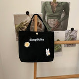 Fashion Small Canvas Bag Women's Cute Bento Grocery Bag New 2021 Fashion Tote Girl's Mobile Phone Bag