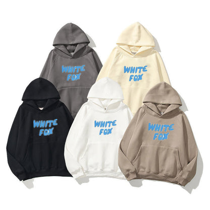 VLOVELAW  Popular trade autumn and winter sweater men and women WHITE Alcatraz FOX male and female students hooded trendy sweater