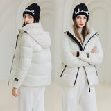 European and American cotton-padded clothes women's short winter 2023 new cotton-padded clothes fashion straps bread clothes thickened cotton-padded jacket