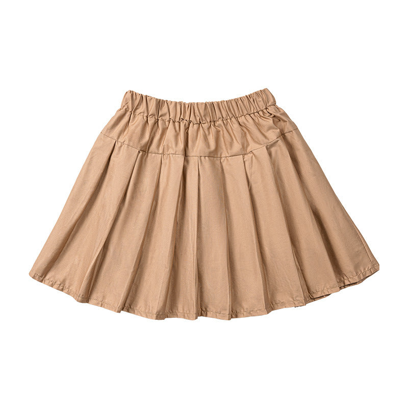 VLOVELAW British College Style Girls' Pleated Skirt JK Plaid Skirt Guoguo Classmate Children's Performance Wear Suspender Skirt Vest Skirt