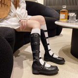 South Korea Dongdaemun Thin Belt Buckle Hollow out Frye Boot  Summer New Square Heel Niche Roman Sandals Women