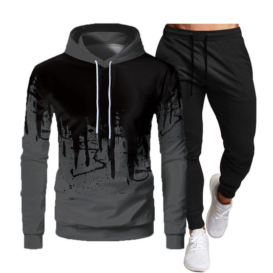 VLOVELAW  2025 new hoodie men's sports, sweater men's light plate hoodie casual sweater set