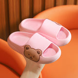 VLOVELAW Poop Feeling Cartoon Children Slippers Summer Outdoor Bathroom Bath Baby Indoor Home Cute Non-Slip Slippers