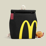 McDonald's Bag Wholesale  New Letter Printing Paper Bag Backpack Personality College Student Shoulder Bag Foreign Trade