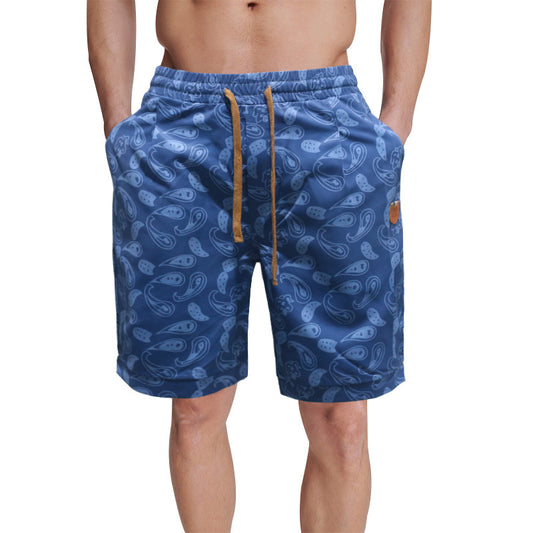 VLOVELAW popular New Summer Personality 100 Casual 2025 Men's Five-Point Printed Tether Breathable Shorts