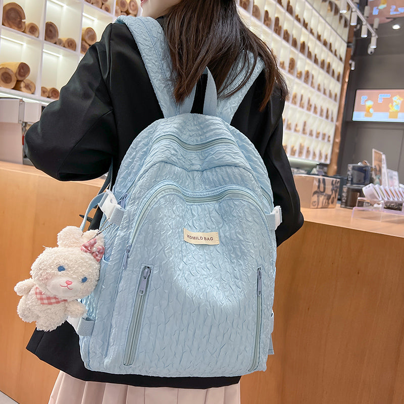 Schoolbag Female College Student Niche Design Japanese Girl Backpack Middle School Student Junior High School Student Large-Capacity Backpack