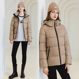 European and American cotton-padded clothes women's short winter 2023 new cotton-padded clothes fashion straps bread clothes thickened cotton-padded jacket